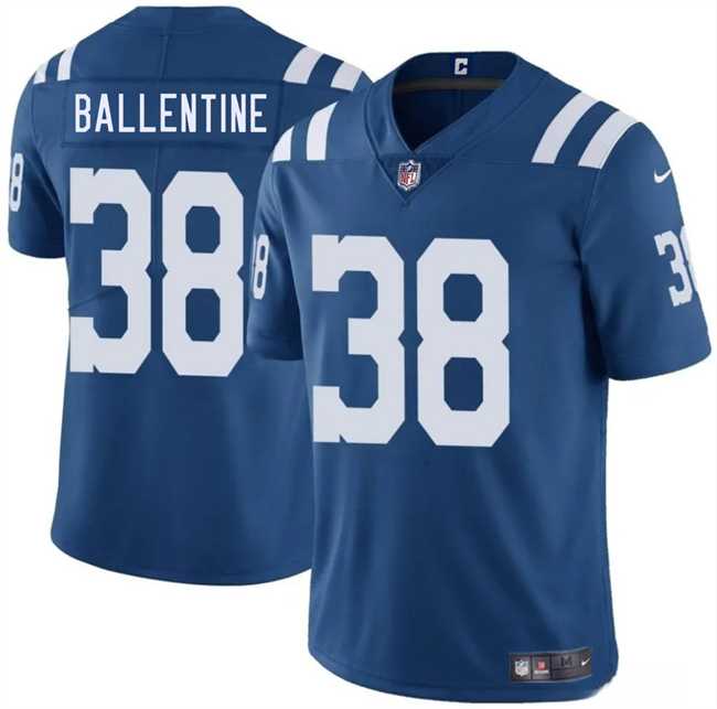 Men & Women & Youth Indianapolis Colts #38 Corey Ballentine Blue 2025 Vapor Limited Stitched Jersey